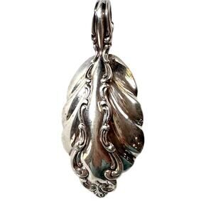 Silverplate spoon necklace pendant Community brand 3"